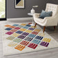 Modway Entourage Florin Abstract Floral Area Rug FredCo