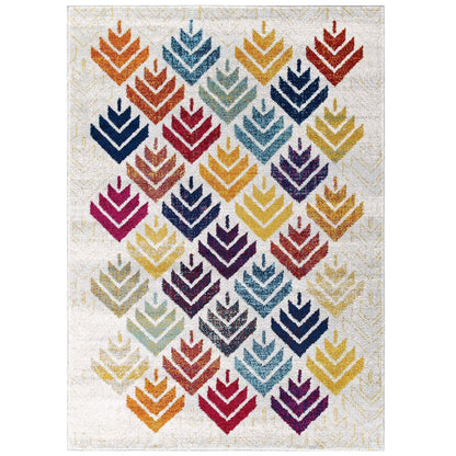 Modway Entourage Florin Abstract Floral Area Rug FredCo