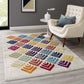 Modway Entourage Florin Abstract Floral Area Rug FredCo