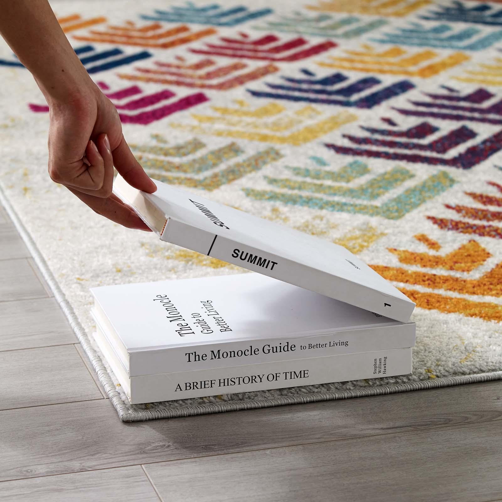 Modway Entourage Florin Abstract Floral Area Rug FredCo