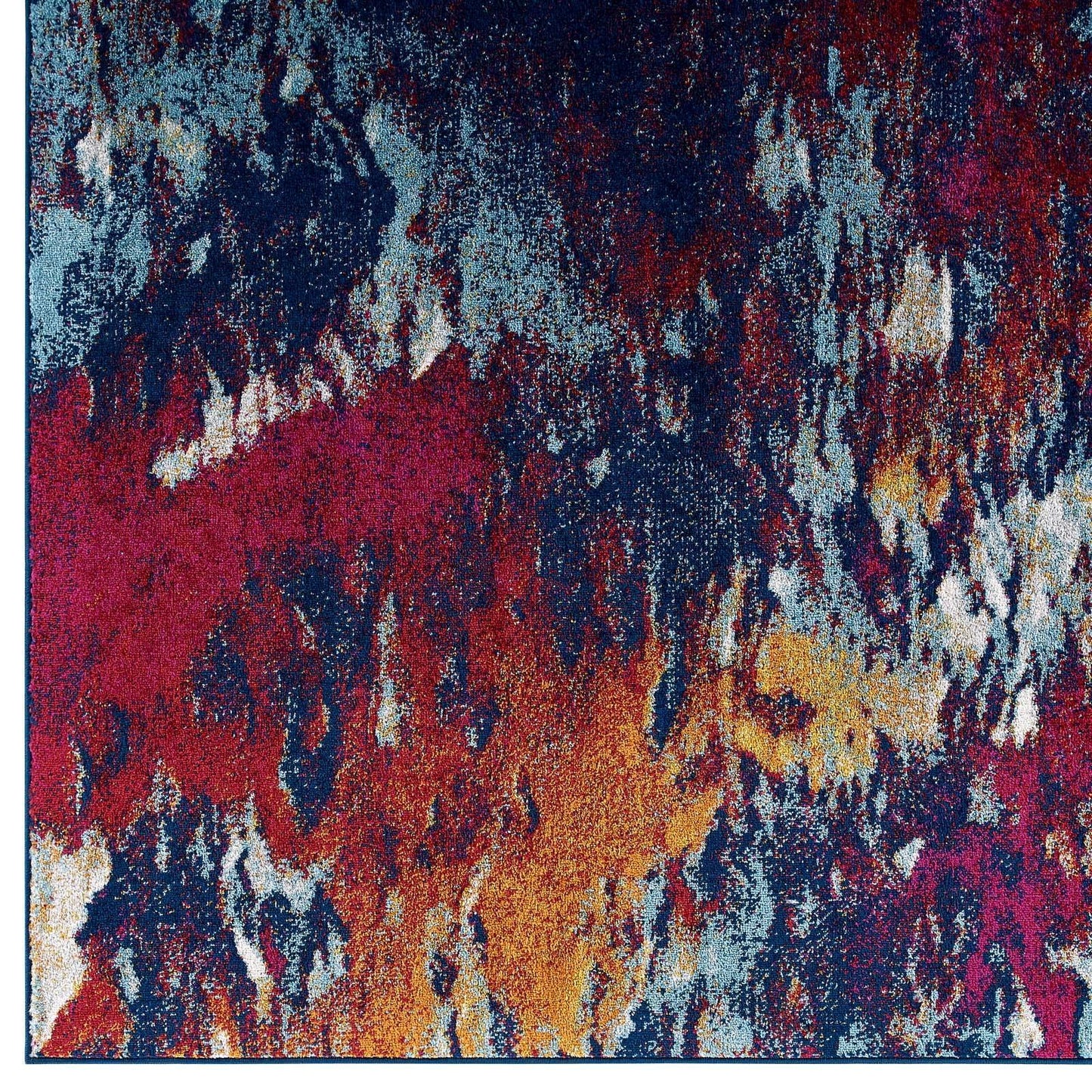 Modway Entourage Foliage Contemporary Modern Abstract Area Rug FredCo