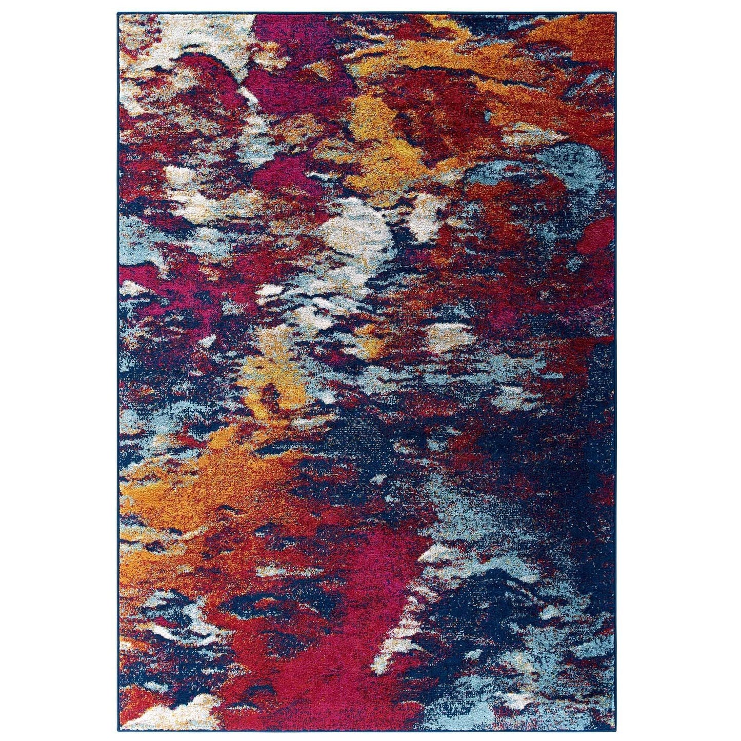Modway Entourage Foliage Contemporary Modern Abstract Area Rug FredCo