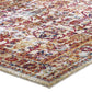 Modway Entourage Jessa Distressed Vintage Floral Lattice Area Rug FredCo