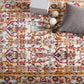 Modway Entourage Jessa Distressed Vintage Floral Lattice Area Rug FredCo