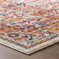 Modway Entourage Jessa Distressed Vintage Floral Lattice Area Rug FredCo