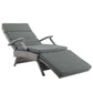 Modway Envisage Chaise Outdoor Patio Wicker Rattan Lounge Chair FredCo
