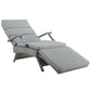 Modway Envisage Chaise Outdoor Patio Wicker Rattan Lounge Chair FredCo