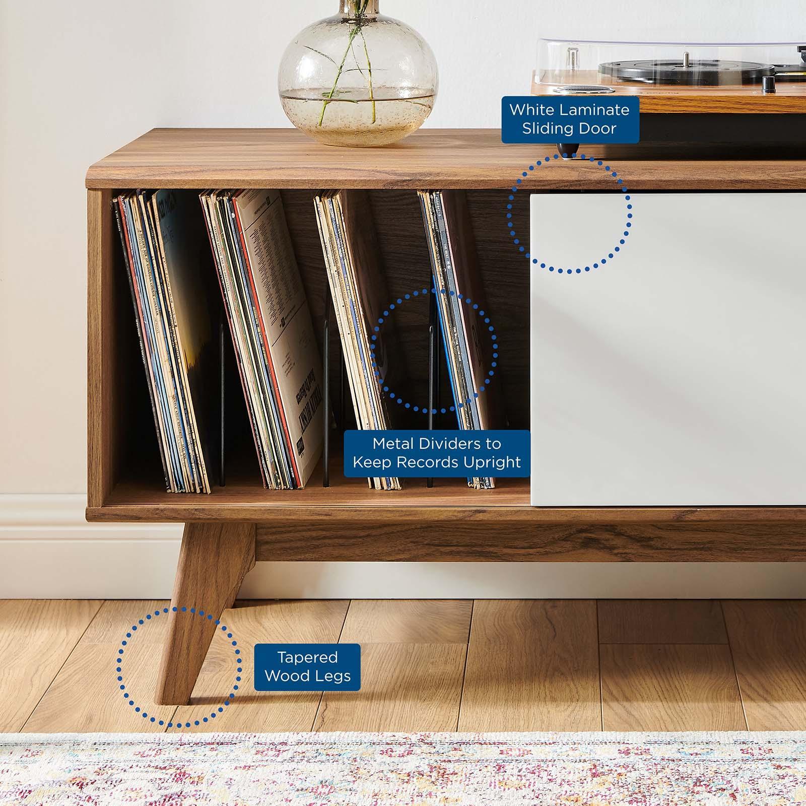 Modway Envision Vinyl Record Display Stand FredCo