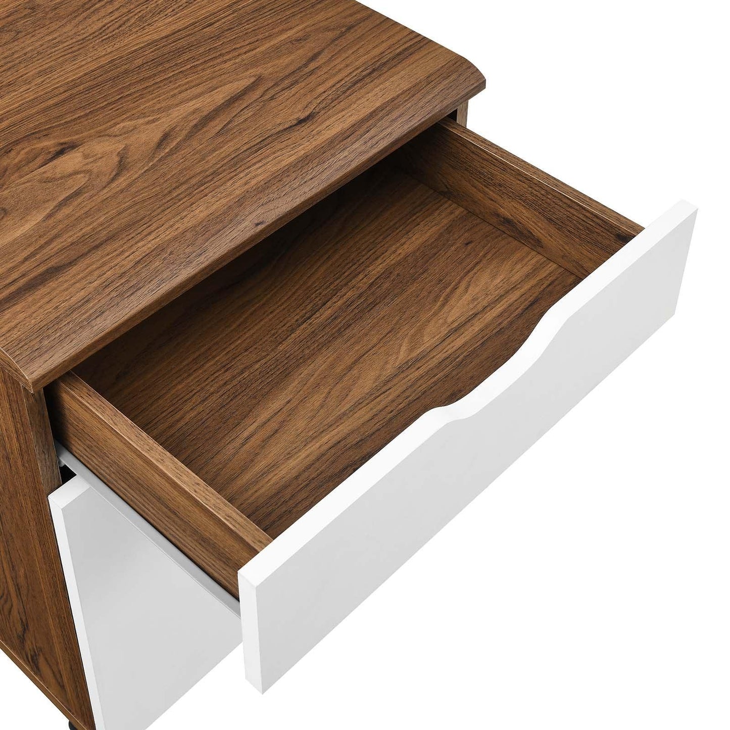 Modway Envision Wood Desk and File Cabinet Set FredCo