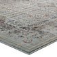 Modway Enye Distressed Vintage Floral Lattice Area Rug FredCo