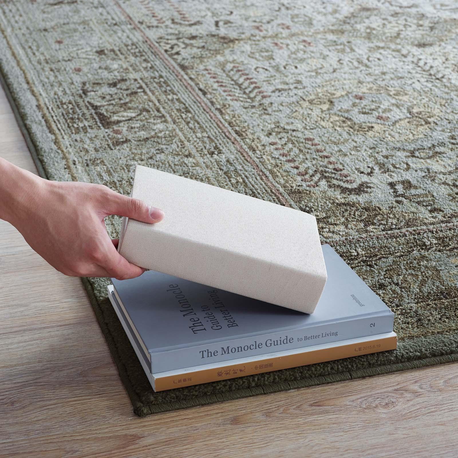 Modway Enye Distressed Vintage Floral Lattice Area Rug FredCo