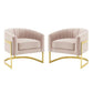 Modway Esteem Accent Armchair Performance Velvet Set of 2 FredCo