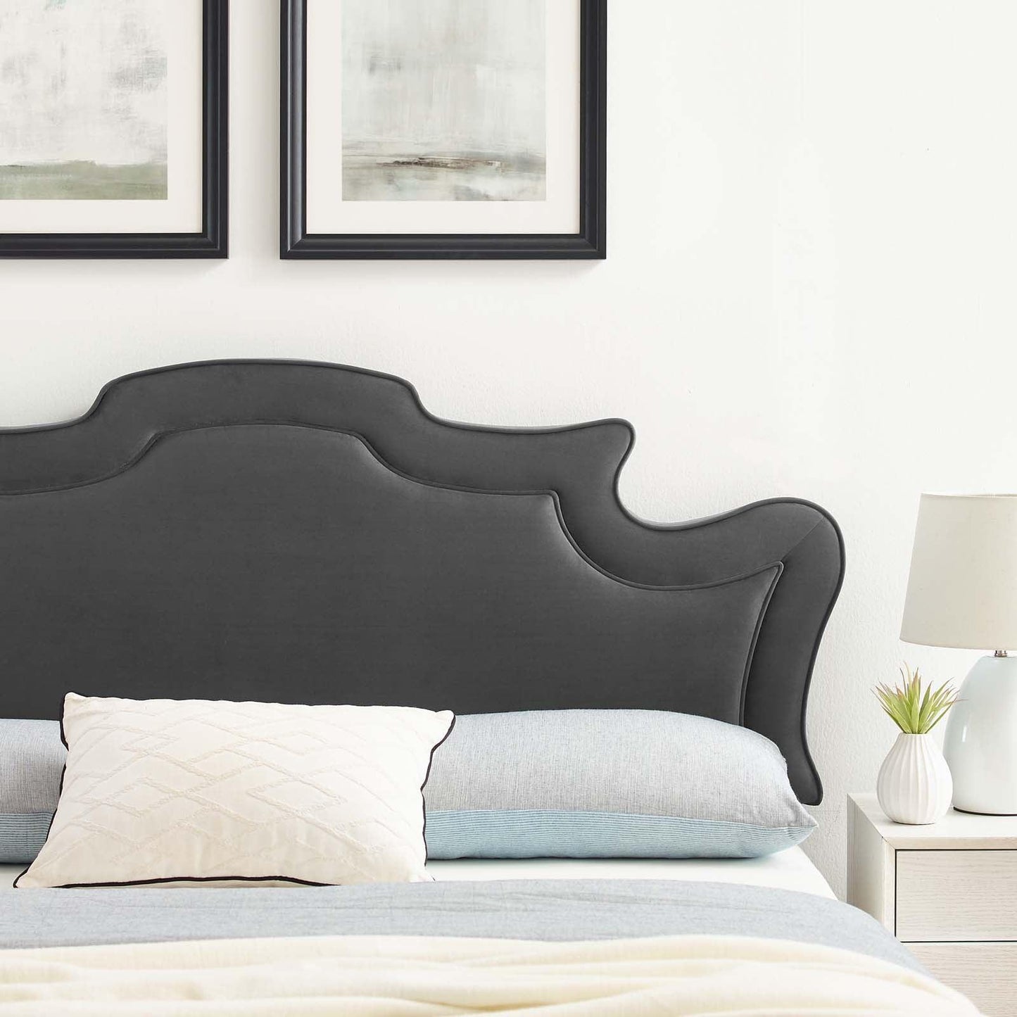 Modway Evangeline Performance Velvet Twin Headboard FredCo