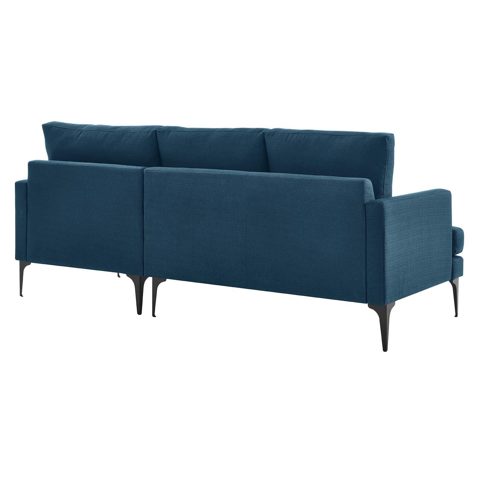 Modway Evermore Right-Facing Upholstered Fabric Sectional Sofa FredCo