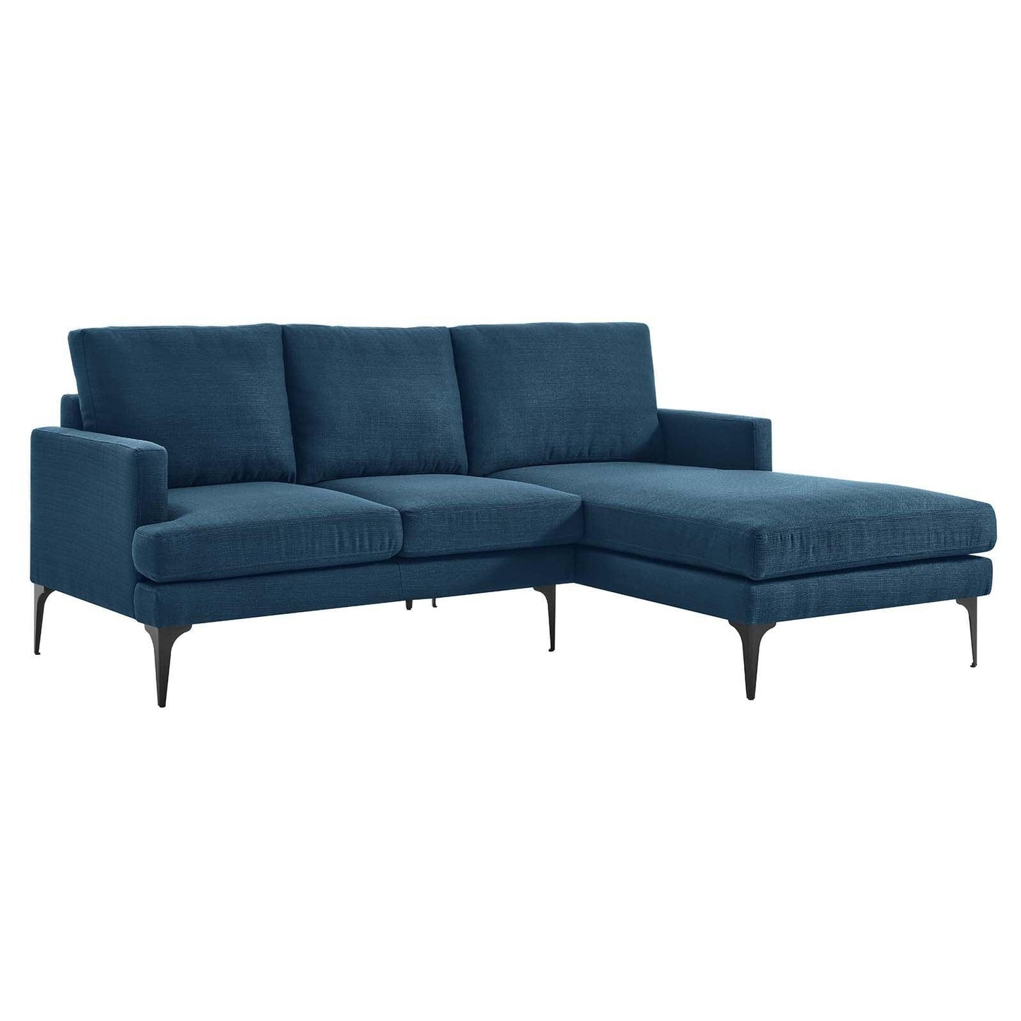 Modway Evermore Right-Facing Upholstered Fabric Sectional Sofa FredCo