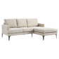 Modway Evermore Right-Facing Upholstered Fabric Sectional Sofa FredCo