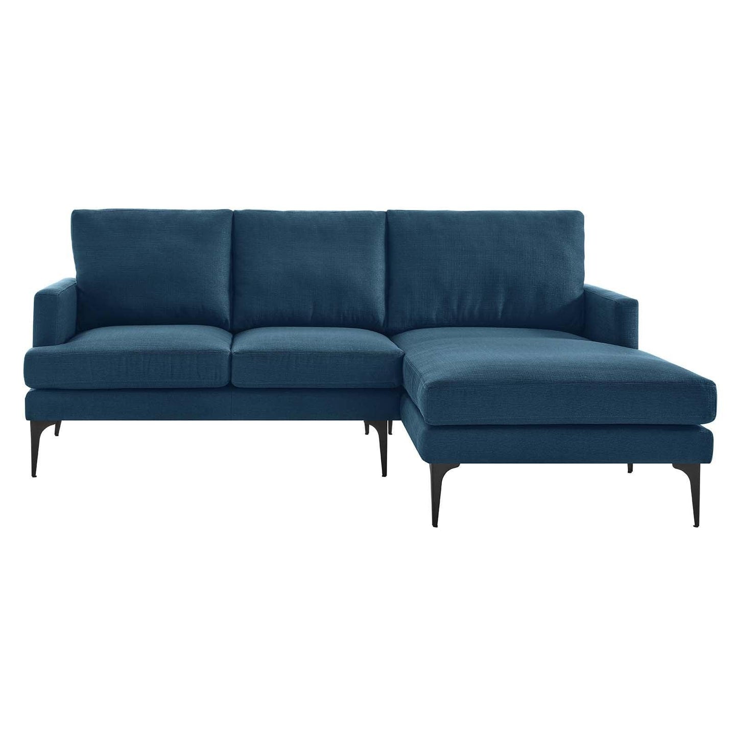 Modway Evermore Right-Facing Upholstered Fabric Sectional Sofa FredCo