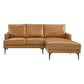 Modway Evermore Right-Facing Vegan Leather Sectional Sofa FredCo