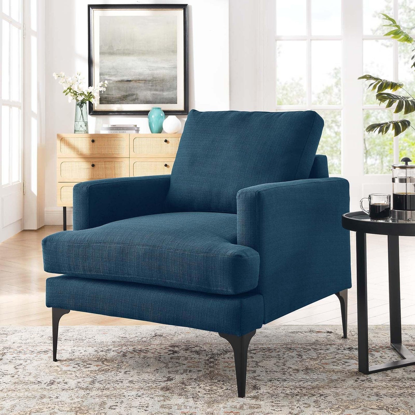 Modway Evermore Upholstered Fabric Armchair FredCo