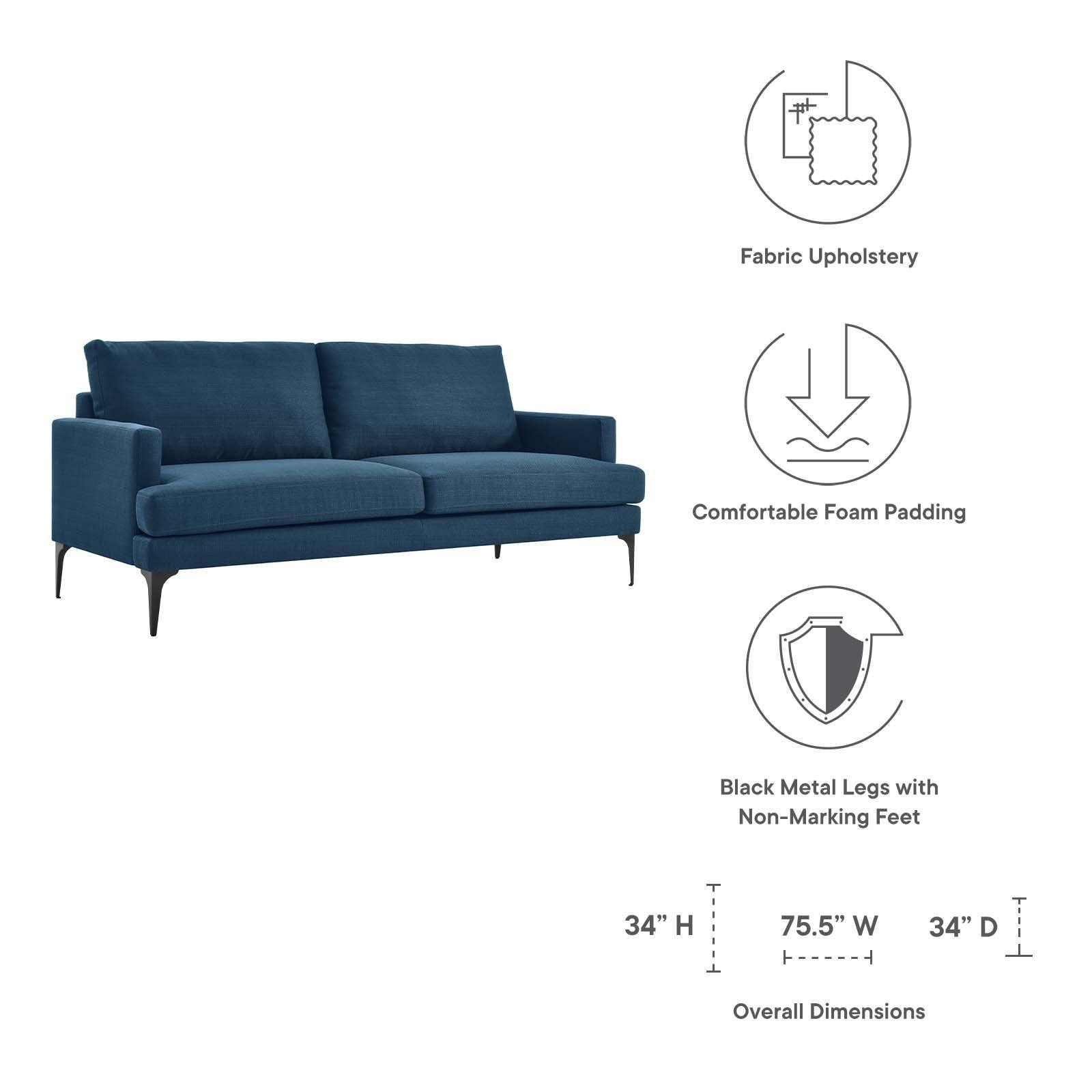 Modway Evermore Upholstered Fabric Sofa FredCo