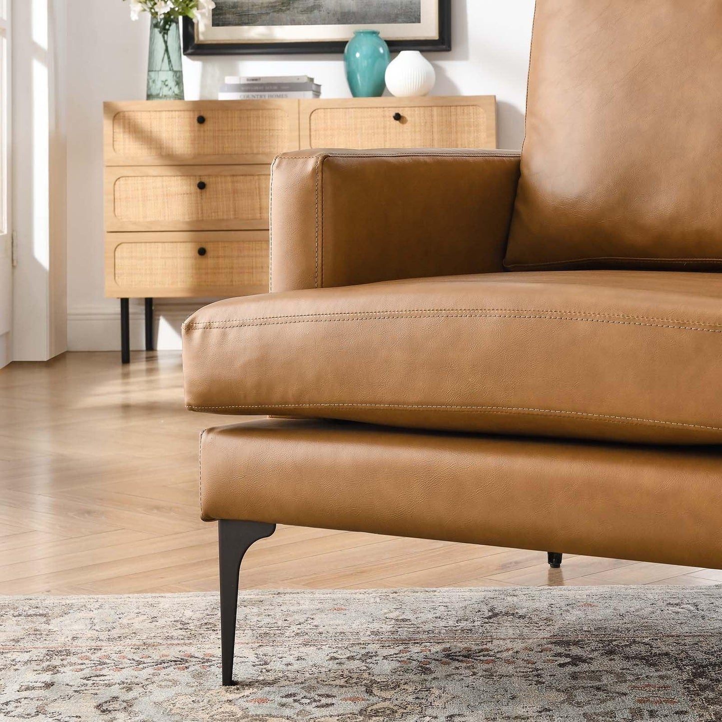 Modway Evermore Vegan Leather Armchair FredCo