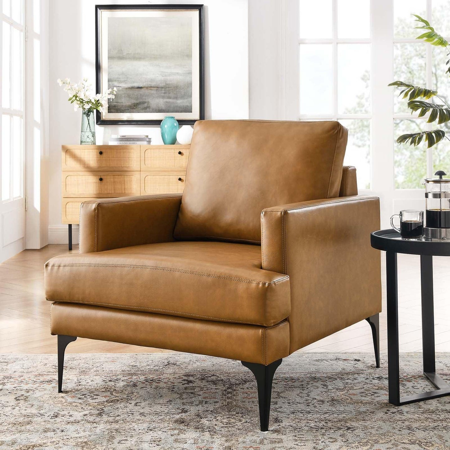 Modway Evermore Vegan Leather Armchair FredCo