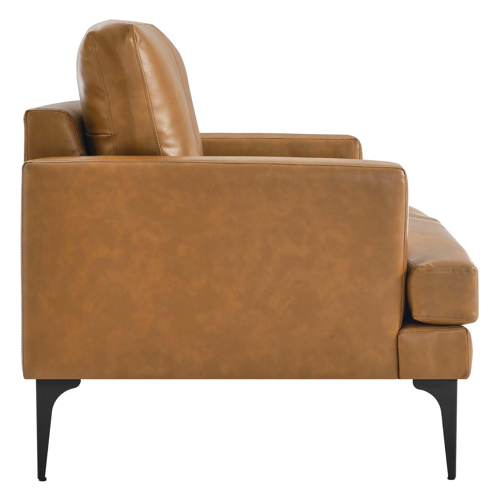 Modway Evermore Vegan Leather Loveseat FredCo