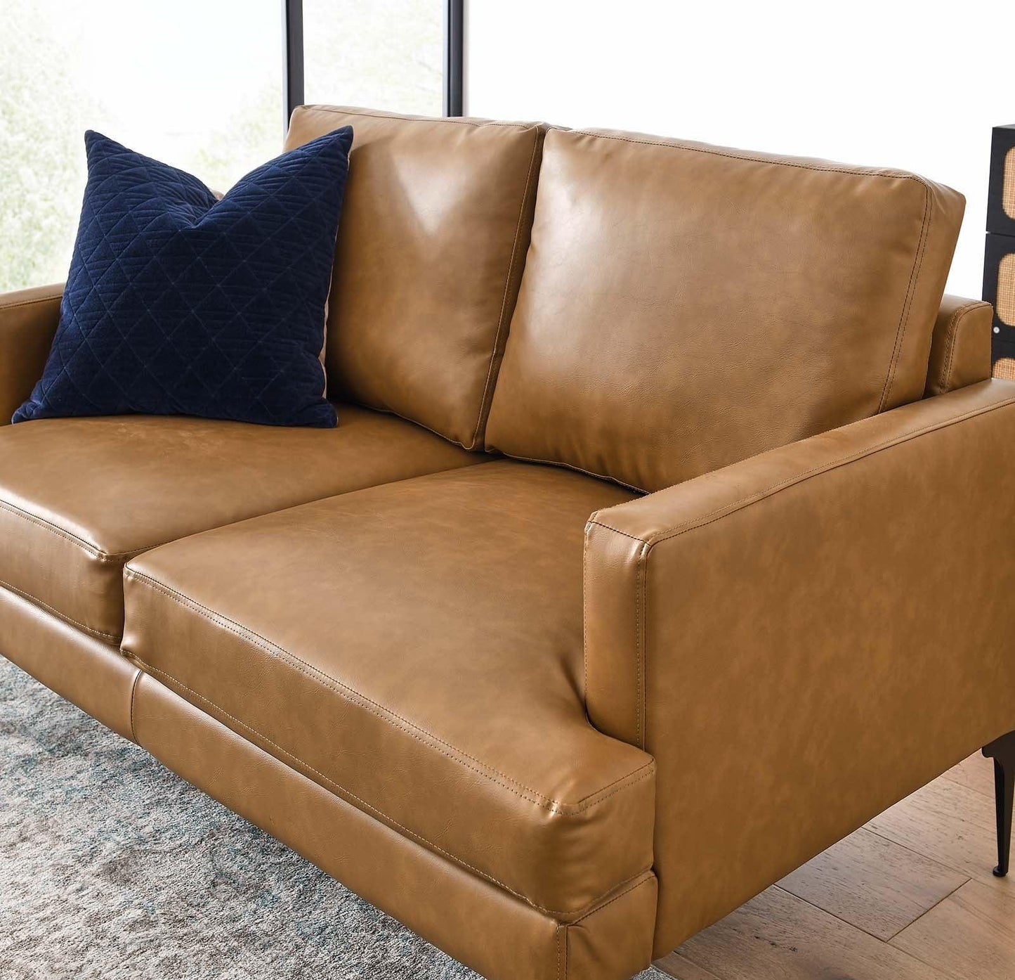 Modway Evermore Vegan Leather Loveseat FredCo