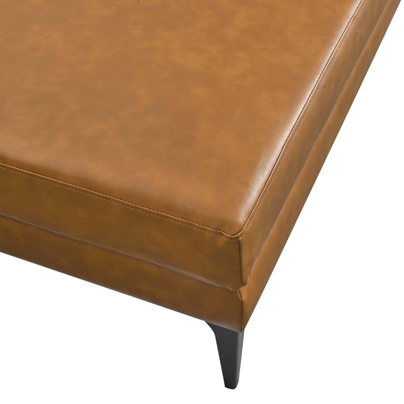 Modway Evermore Vegan Leather Ottoman FredCo