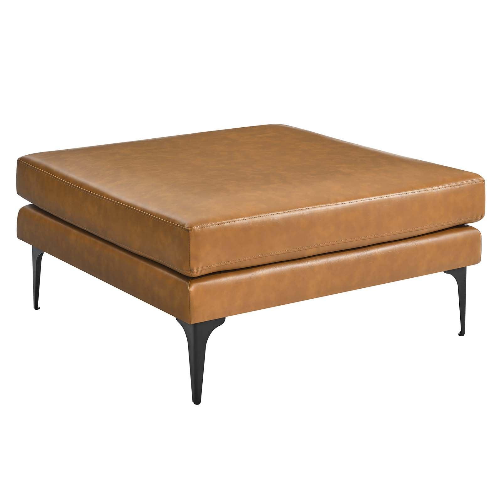 Modway Evermore Vegan Leather Ottoman FredCo