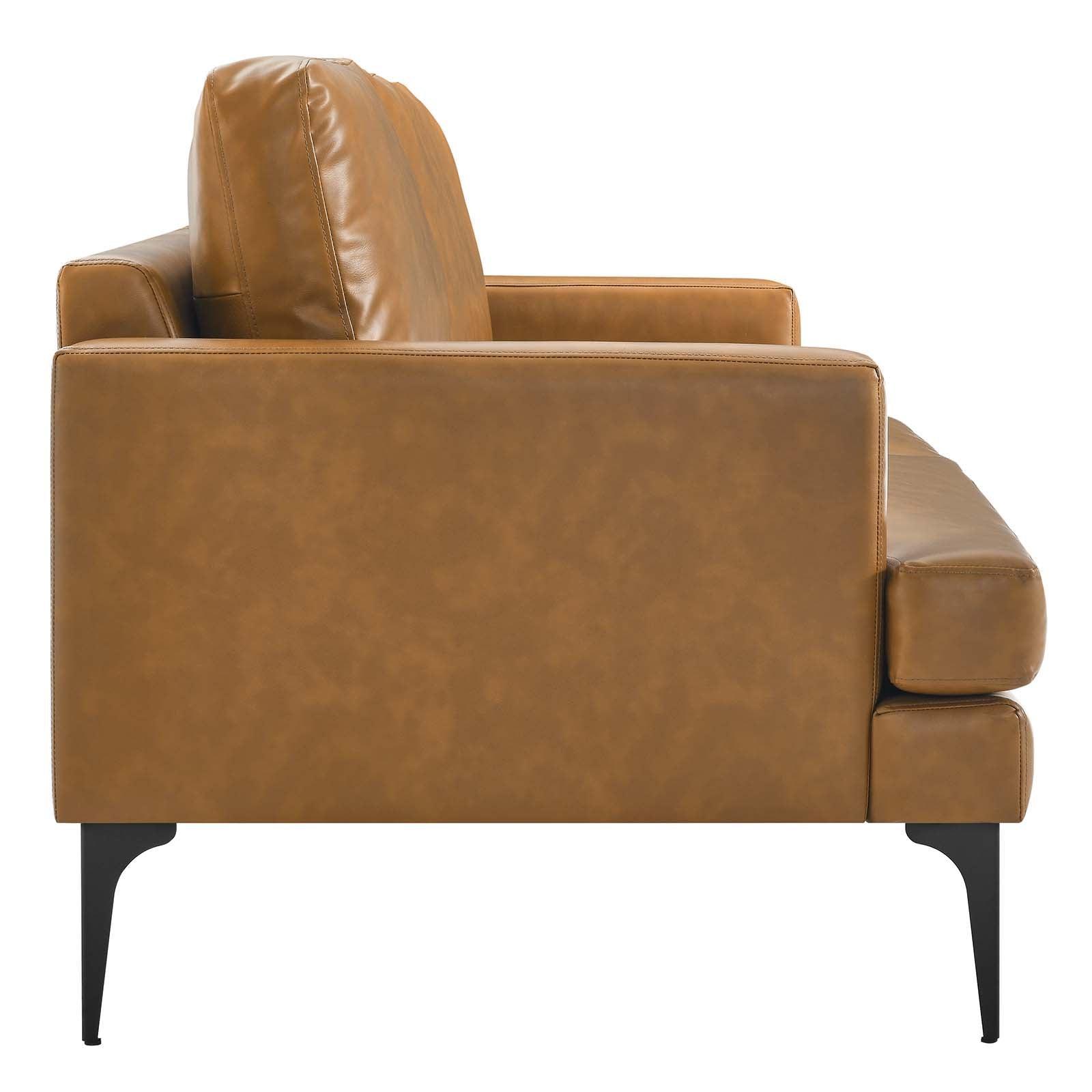 Modway Evermore Vegan Leather Sofa FredCo
