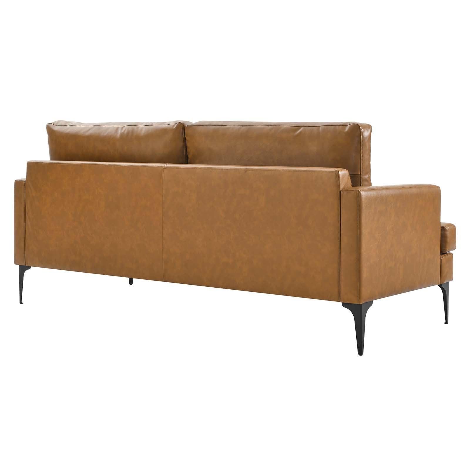 Modway Evermore Vegan Leather Sofa FredCo