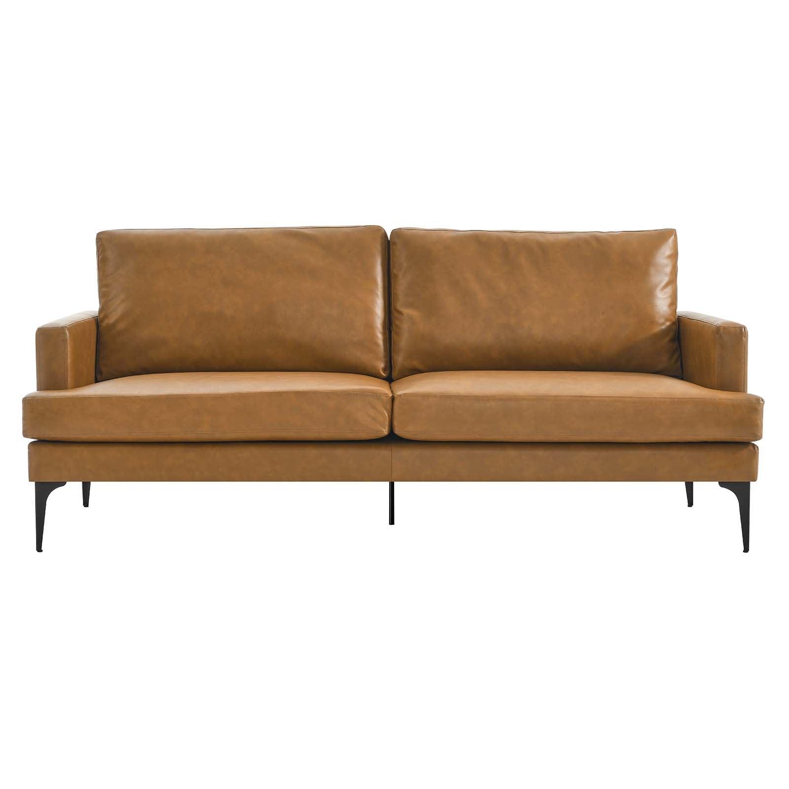 Modway Evermore Vegan Leather Sofa FredCo