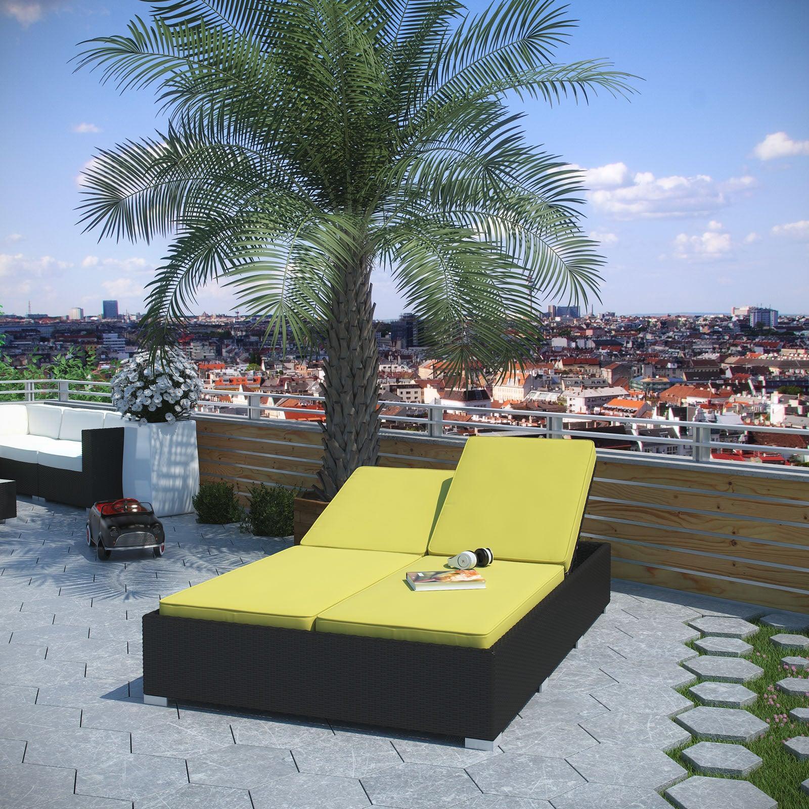 Modway Evince Double Outdoor Patio Chaise FredCo