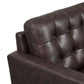 Modway Exalt Tufted Vegan Leather Loveseat FredCo