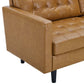 Modway Exalt Tufted Vegan Leather Sofa FredCo