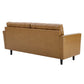 Modway Exalt Tufted Vegan Leather Sofa FredCo