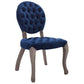 Modway Exhibit French Vintage Dining Performance Velvet Side Chair FredCo