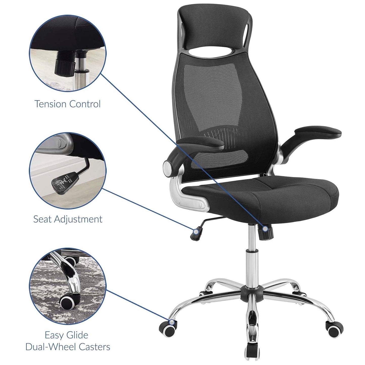 Modway Expedite Highback Office Chair FredCo
