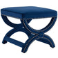 Modway Expound Upholstered Nailhead Trim Performance Velvet Ottoman FredCo