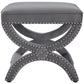 Modway Expound Upholstered Nailhead Trim Performance Velvet Ottoman FredCo