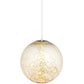 Modway Fairy 8" Amber Glass Globe Ceiling Light Pendant Chandelier FredCo