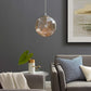 Modway Fairy 8" Amber Glass Globe Ceiling Light Pendant Chandelier FredCo