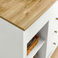 Modway Farmstead 3-Piece Kitchen Island and Stool Set FredCo
