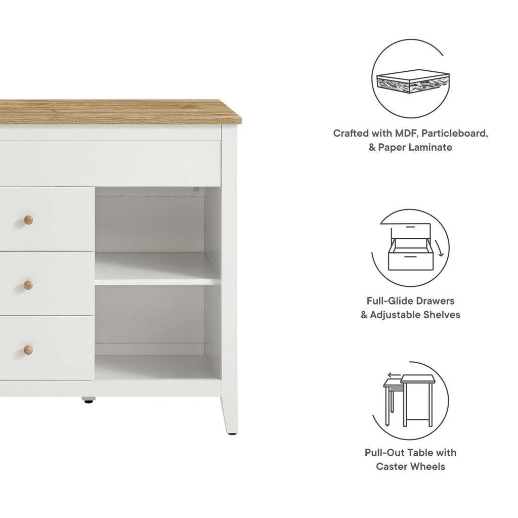 Modway Farmstead Kitchen Island FredCo