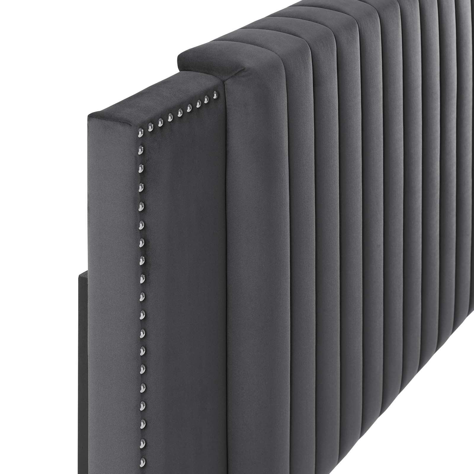 Modway Felicity Channel Tufted Performance Velvet Full/Queen Headboard FredCo