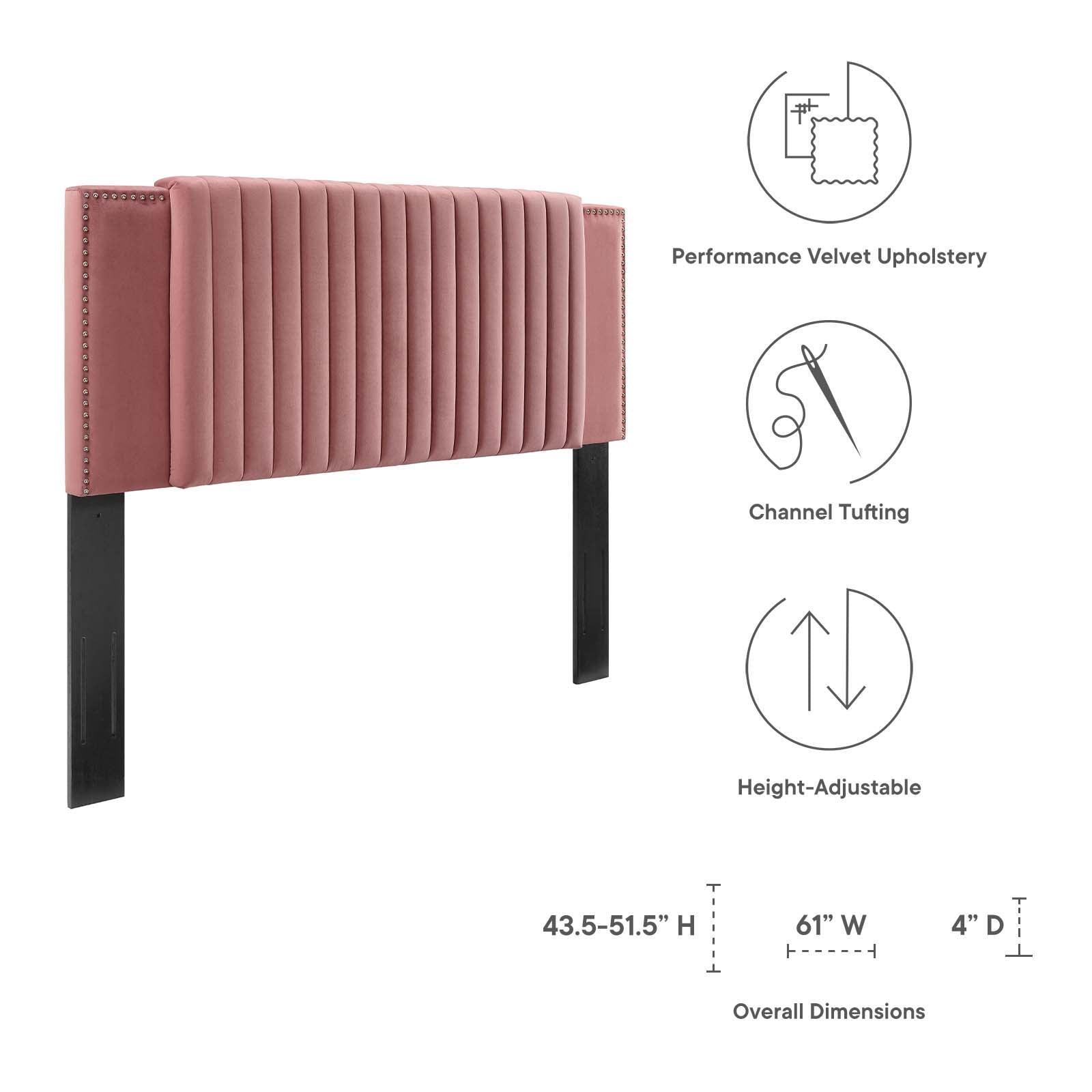 Modway Felicity Channel Tufted Performance Velvet King/California King Headboard FredCo