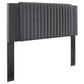 Modway Felicity Channel Tufted Performance Velvet Twin Headboard FredCo