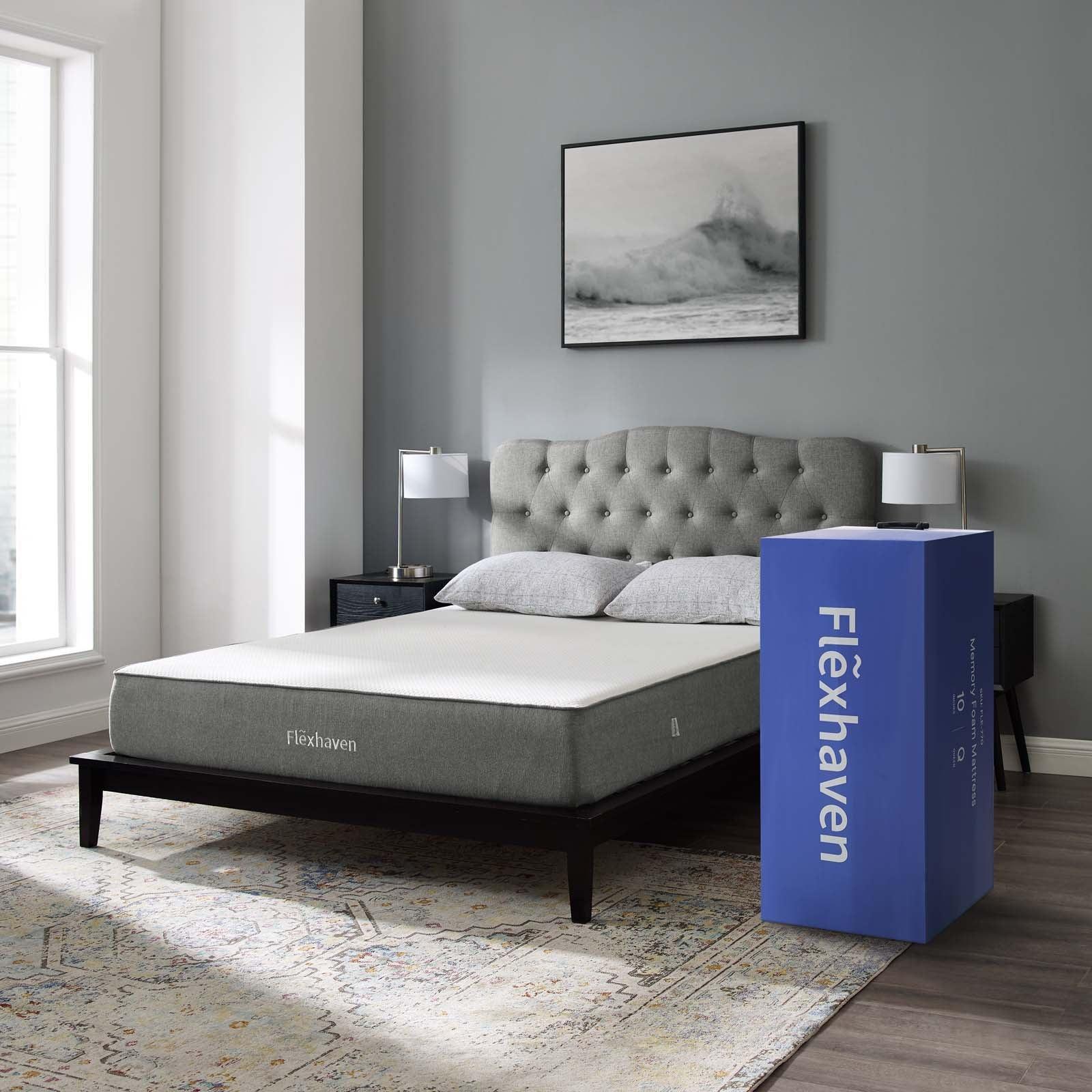 Modway Flexhaven 10" Queen Memory mattress FredCo
