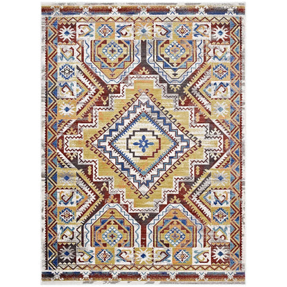 Modway Florita Distressed Southwestern Aztec Area Rug FredCo